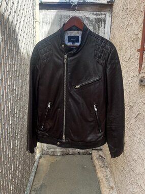 Gant Chocolate Brown Motorcycle Jacket